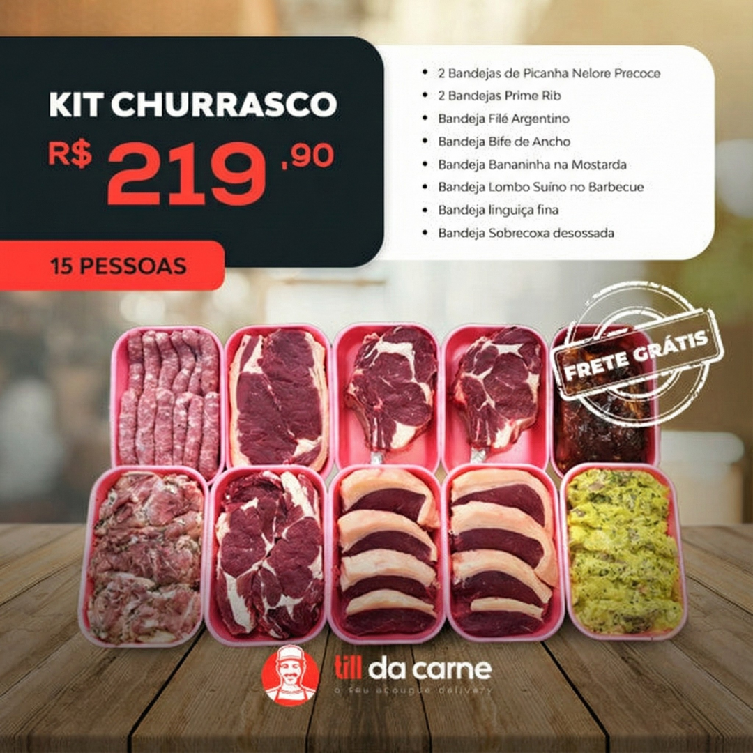 Kit Churrasco 15 pessoas