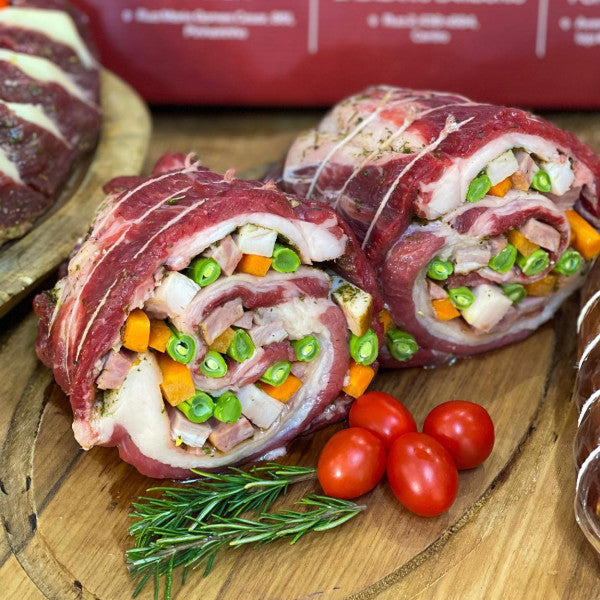 Costela bovina desossada recheada