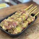 Espetinho de Panceta no Lemon Pepper