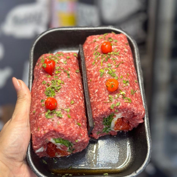 Rocambole Bovino com rúcula,tomate seco e catupiry